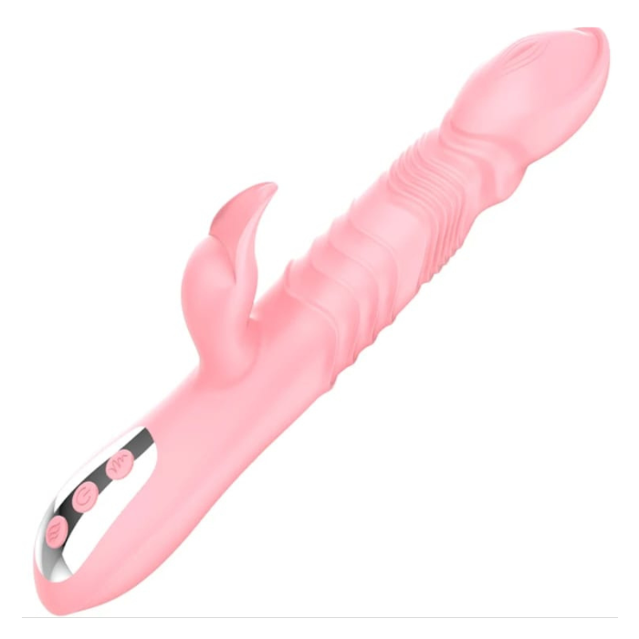 Vibrador Doble Estimulación función Telescopio Y Lengua Con Calefaccion